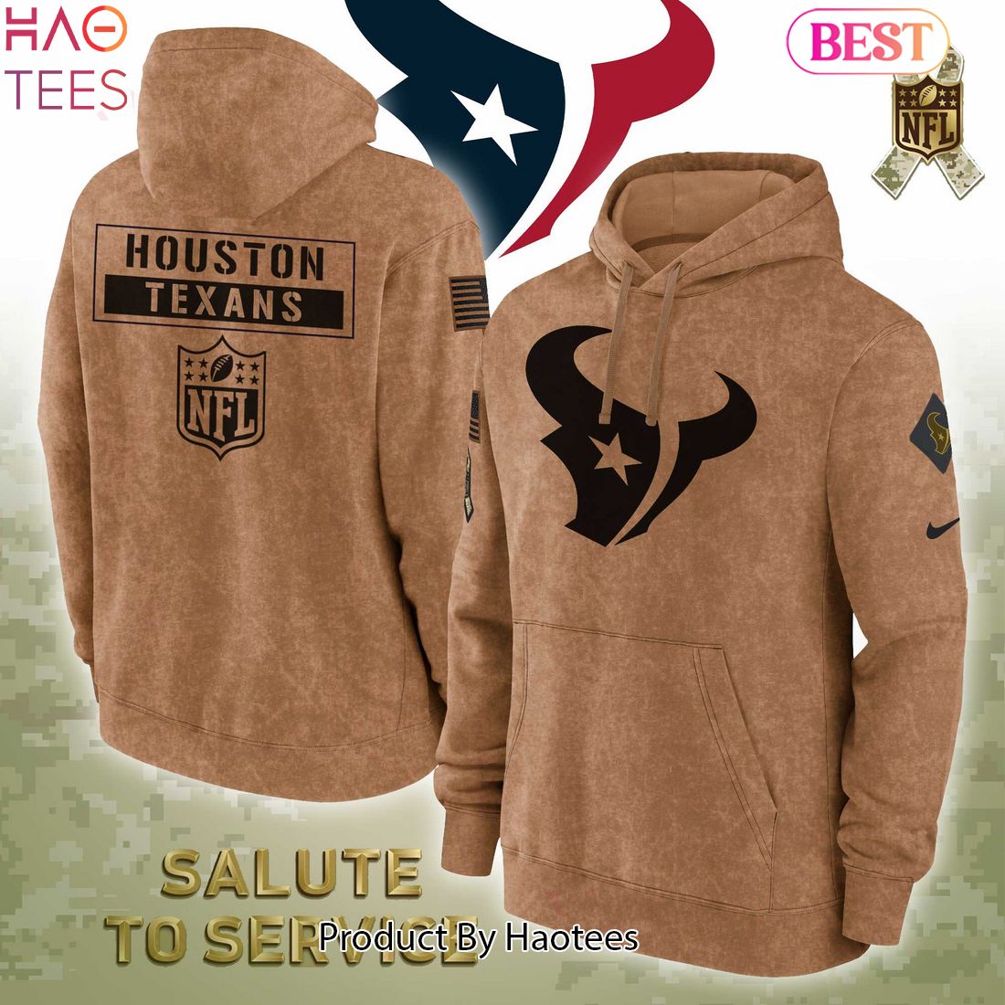 HOT TREND Limited NFL Houston Texans Veterans Hoodie HOT TREND Limited NFL Houston Texans Veterans Hoodie