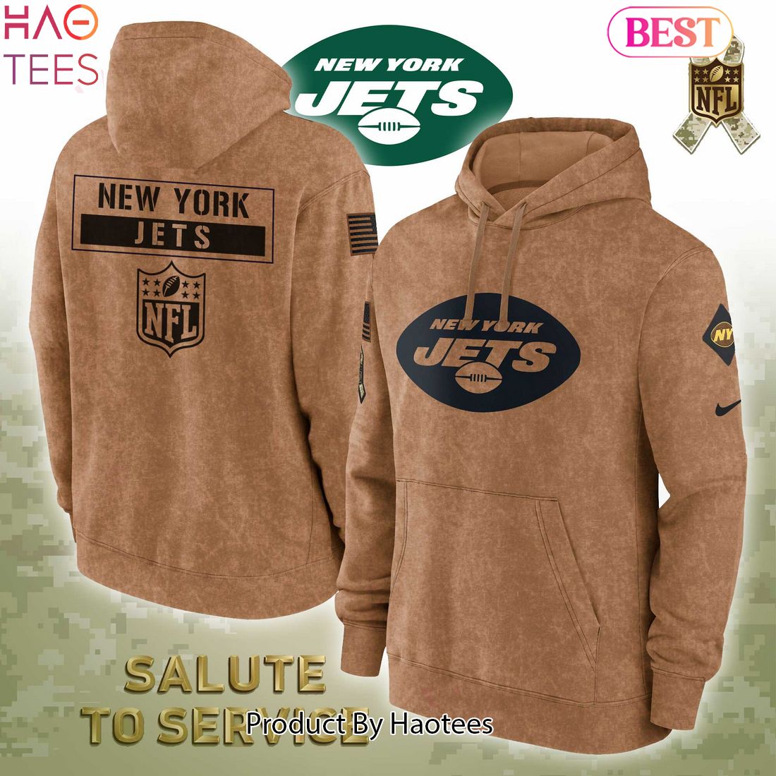 HOT TREND Limited NFL New York Jets Veterans Hoodie