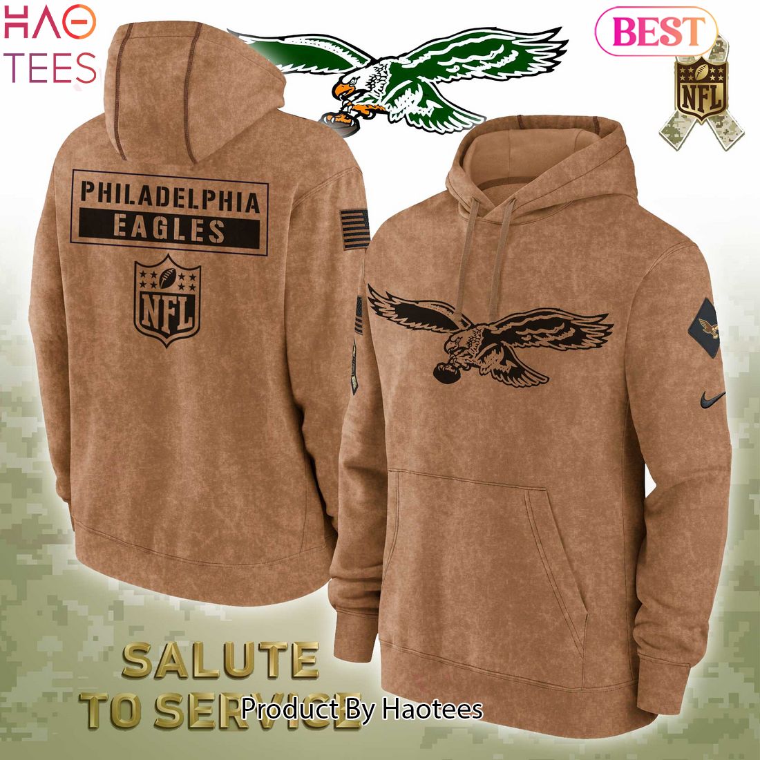 HOT TREND Limited NFL Philadelphia Eagles Veterans Hoodie