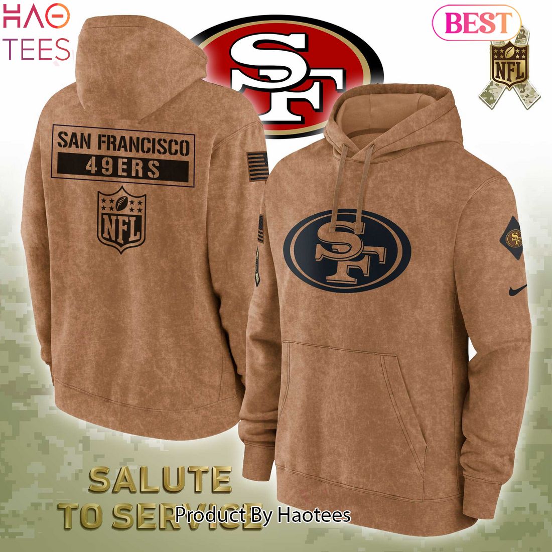 HOT TREND Limited NFL San Francisco 49ers Veterans Hoodie