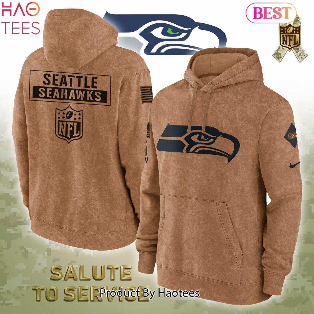 HOT TREND Limited NFL Seattle Seahawks Veterans Hoodie