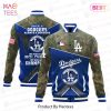 HOT TREND Los Angeles Dodgers Major League Baseball Army Forces Pattern Varsity Jacket