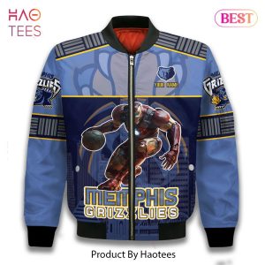 HOT TREND Memphis Grizzlies Iron Man Pattern Personalized Name 3D Bomber Jacket Gift For Fan