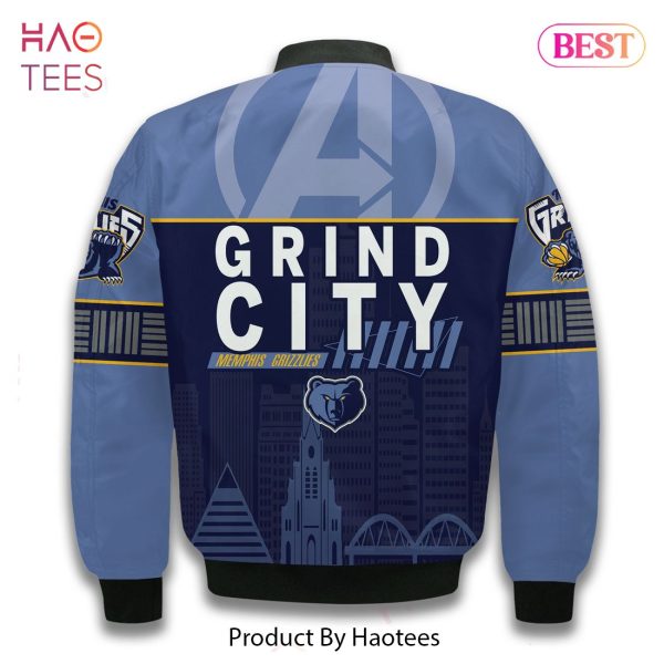 HOT TREND Memphis Grizzlies Iron Man Pattern Personalized Name 3D Bomber Jacket Gift For Fan