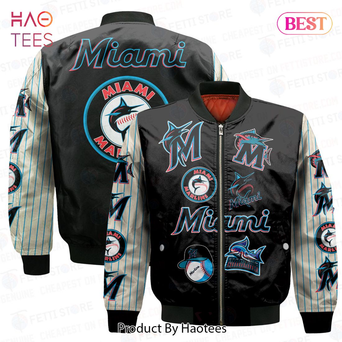 HOT TREND Miami MarlinsMajor League Baseball 2023 Unisex AOP Bomber Jacket