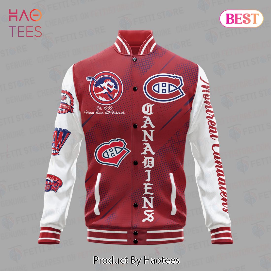 HOT TREND Montreal Canadiens National Hockey League Varsity Jacket HOT TREND Montreal Canadiens National Hockey League Varsity Jacket