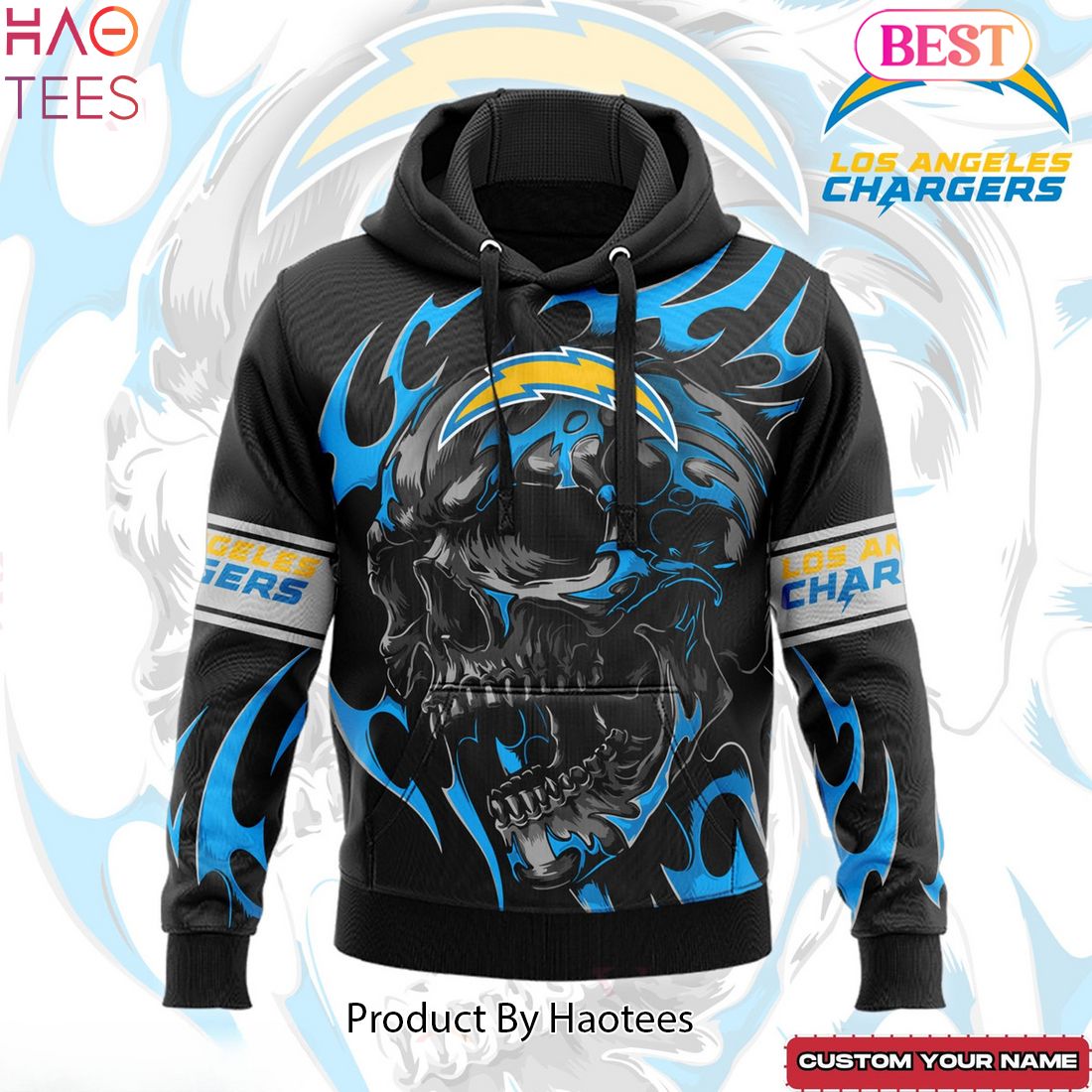 HOT TREND New Personalized Los Angeles Chargers Hoodie