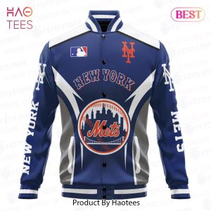 HOT TREND New York Mets Baseball Traditional Pattern AOP Varsity Jacket