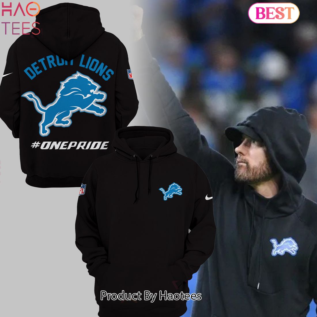 HOT TREND NFL Detroit Lions OnePride Hoodie Limited Edition HOT TREND NFL Detroit Lions OnePride Hoodie Limited Edition