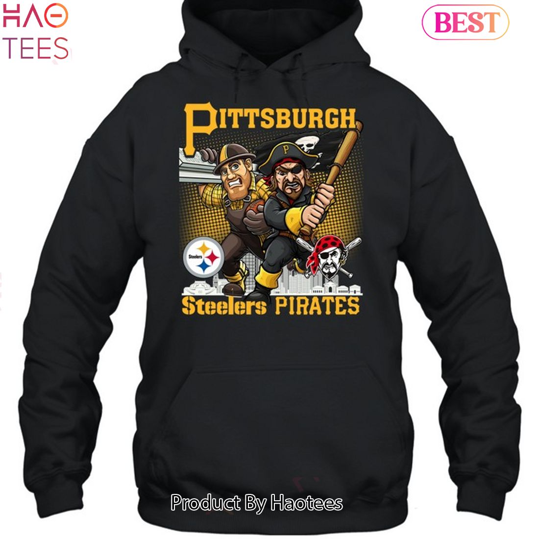 HOT TREND Pittsburgh Steelers Pirates Black Hoodie