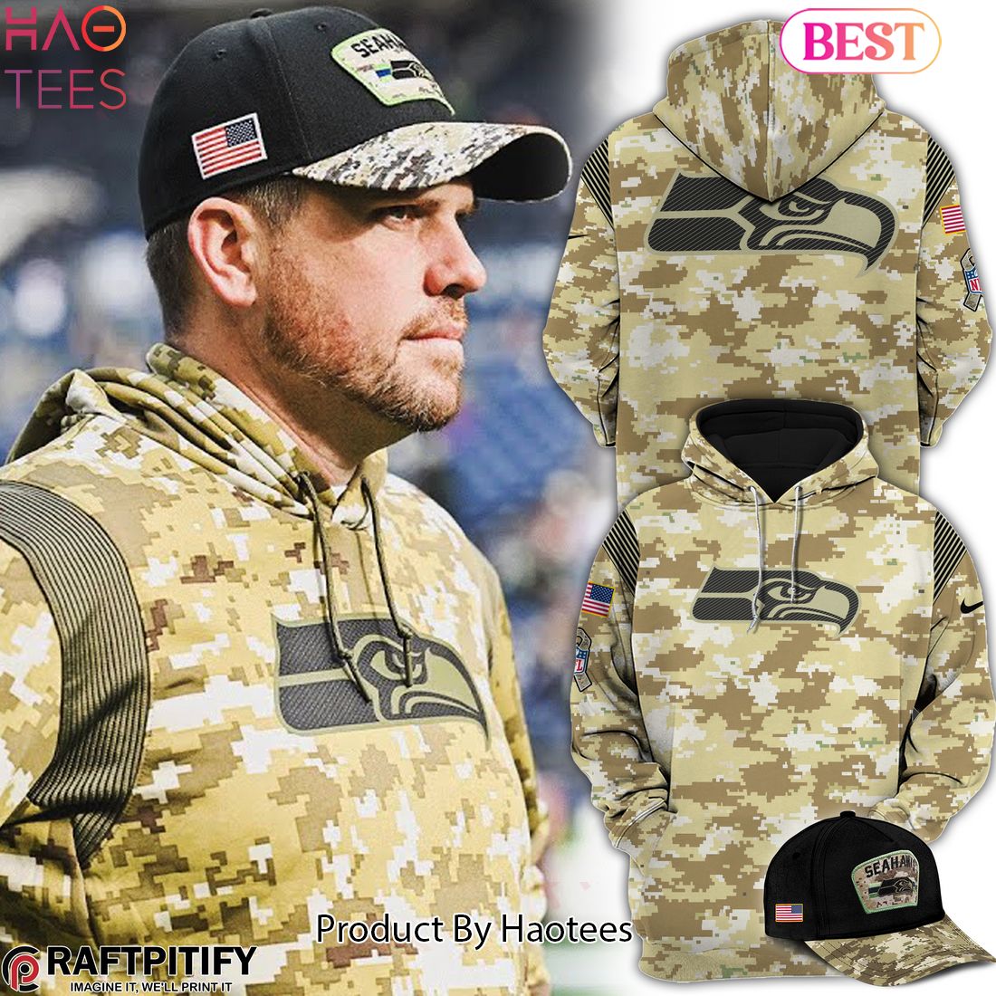 HOT TREND Seattle Seahawks Hoodie x Salute To Service Hoodie HOT TREND Seattle Seahawks Hoodie x Salute To Service Hoodie