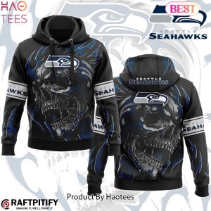 HOT TREND Seattle Seahawks Punisher Skull Style Hoodie