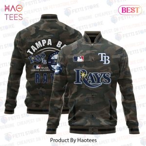 HOT TREND Tampa Bay Rays Major League Baseball Camo AOP Varsity Jacket