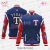 HOT TREND Texas Rangers MLB Halloween Pattern Varsity Jacket