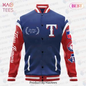 HOT TREND Texas Rangers Major League Baseball AOP Varsity Jacket