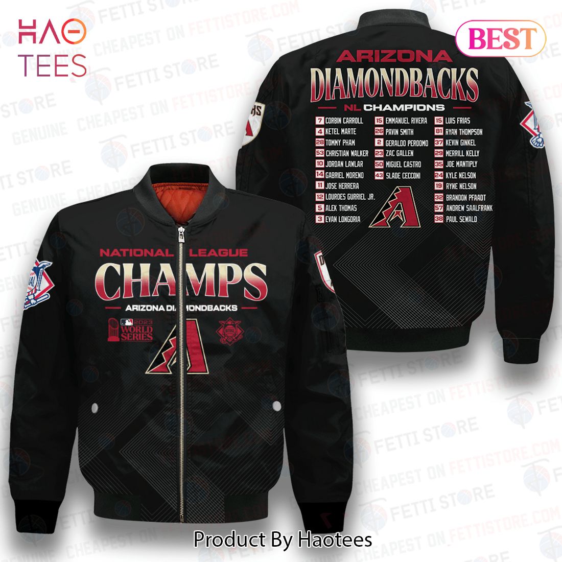 LIMITED Arizona DiamondbacksMajor League Baseball AOP Bomber Jacket
