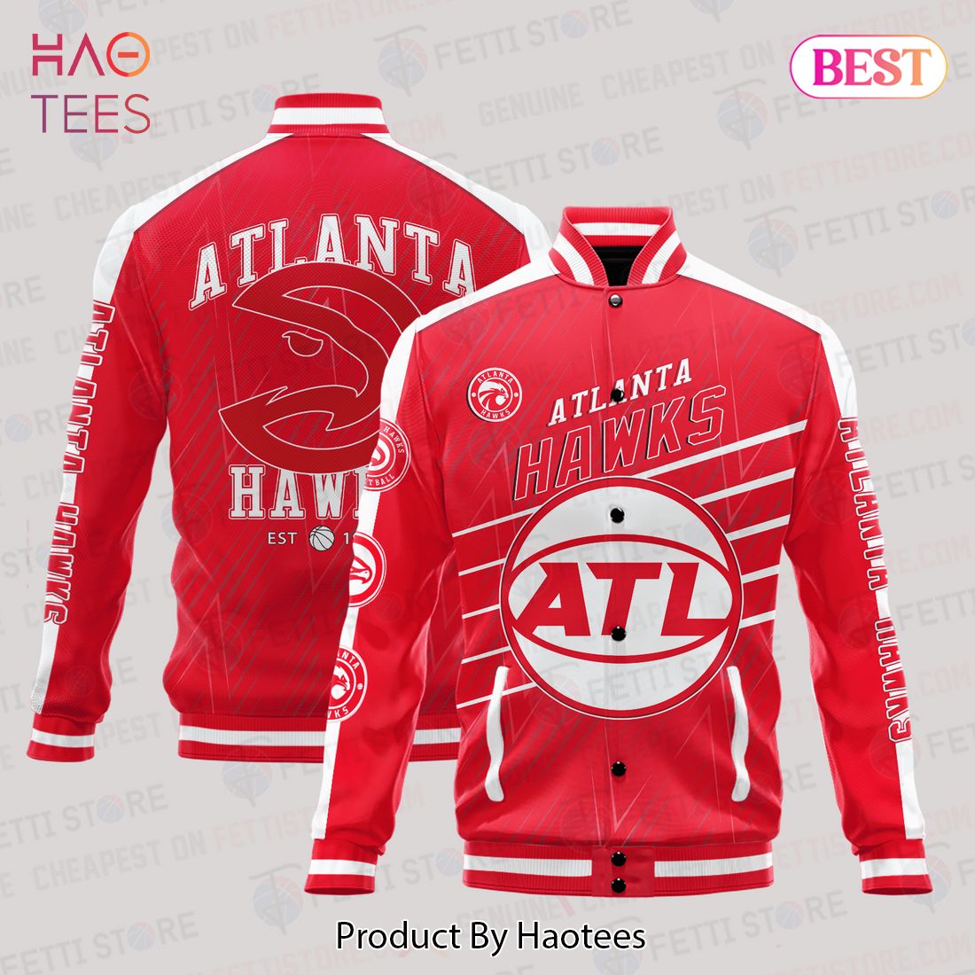 LIMITED Atlanta Hawks National Basketball Association Varsity Jacket LIMITED Atlanta Hawks National Basketball Association Varsity Jacket