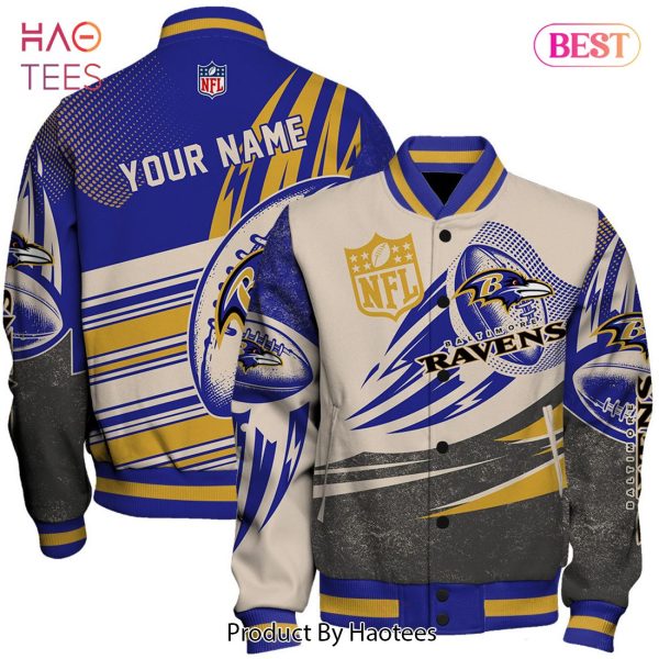 LIMITED Baltimore Ravens National Football League Customized AOP Varsity Jacket