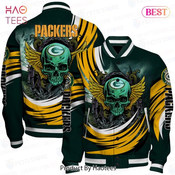 LIMITED Green Bay Packers Halloween Magic Pattern Varsity Jacket