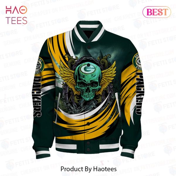 LIMITED Green Bay Packers Halloween Magic Pattern Varsity Jacket