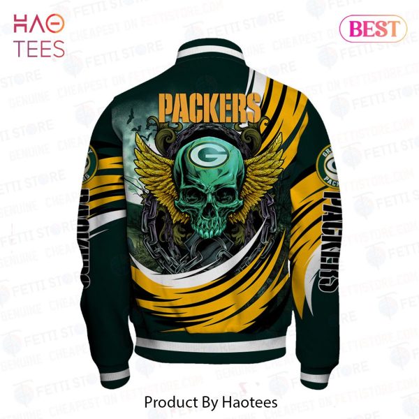 LIMITED Green Bay Packers Halloween Magic Pattern Varsity Jacket