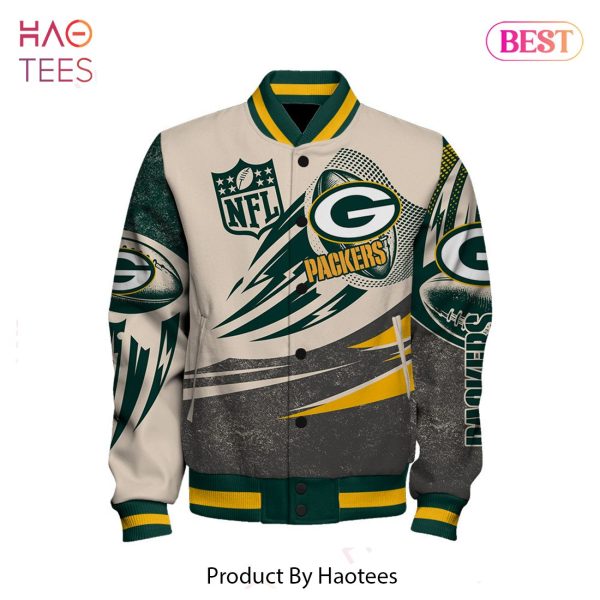 LIMITED Green Bay Packers National Football League Customized AOP Varsity Jacket