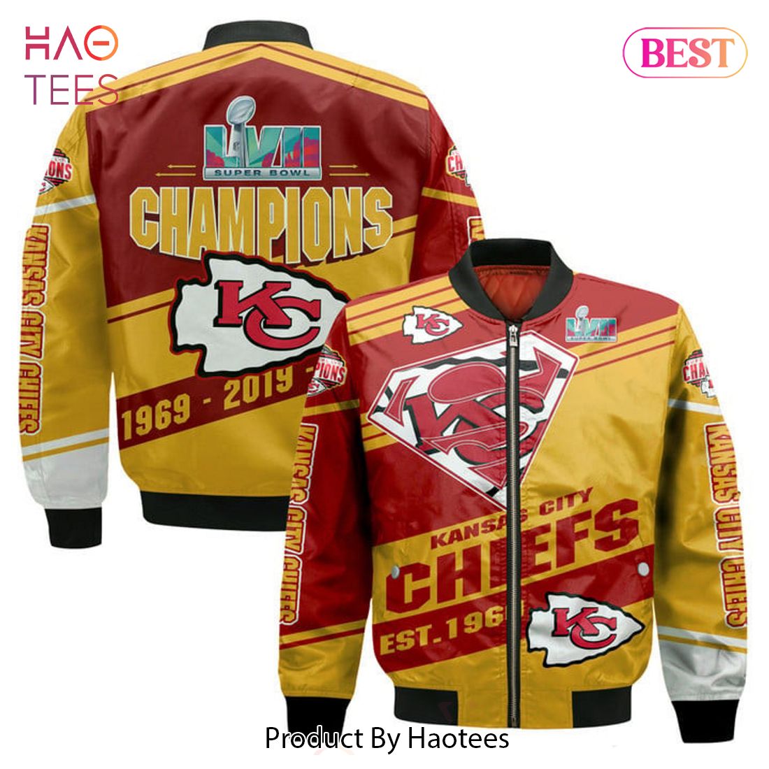 LIMITED Kansas City ChiefsSuper Bowl Championship 2023 Unisex 3D Bomber ...