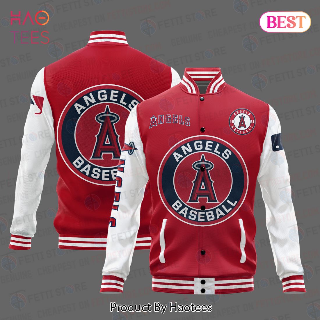 LIMITED Los Angeles Angels Major League Baseball AOP Varsity Jacket