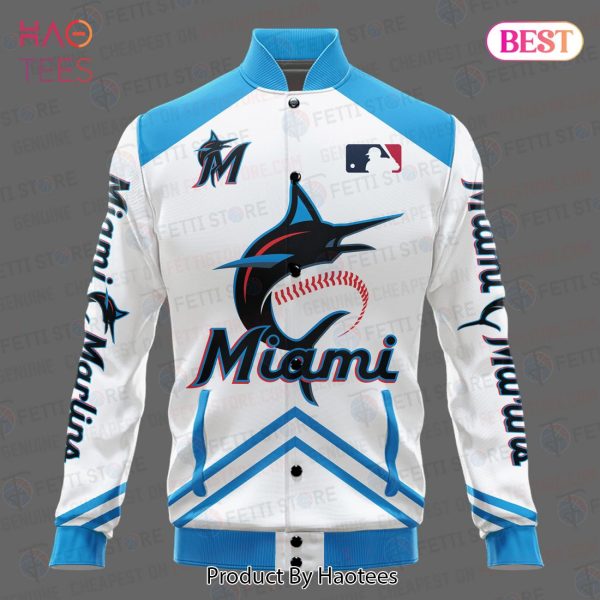 LIMITED Miami Marlins Major League Baseball AOP Varsity Jacket