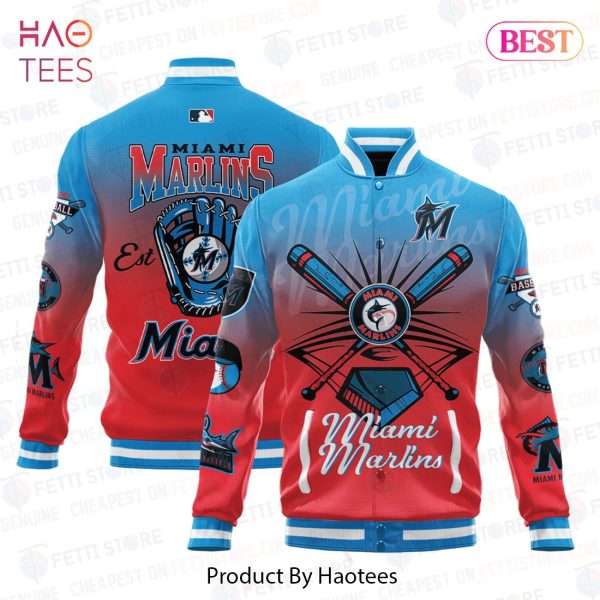LIMITED Miami Marlins Major League Baseball Varsity Jacket