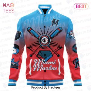 LIMITED Miami Marlins Major League Baseball Varsity Jacket