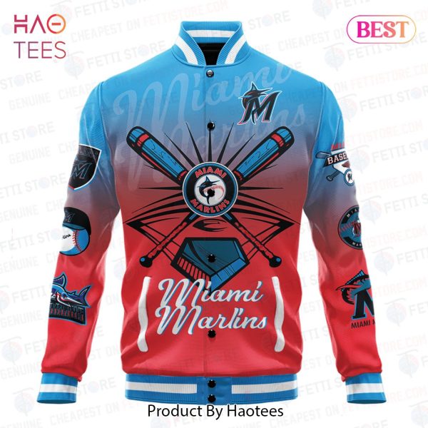 LIMITED Miami Marlins Major League Baseball Varsity Jacket