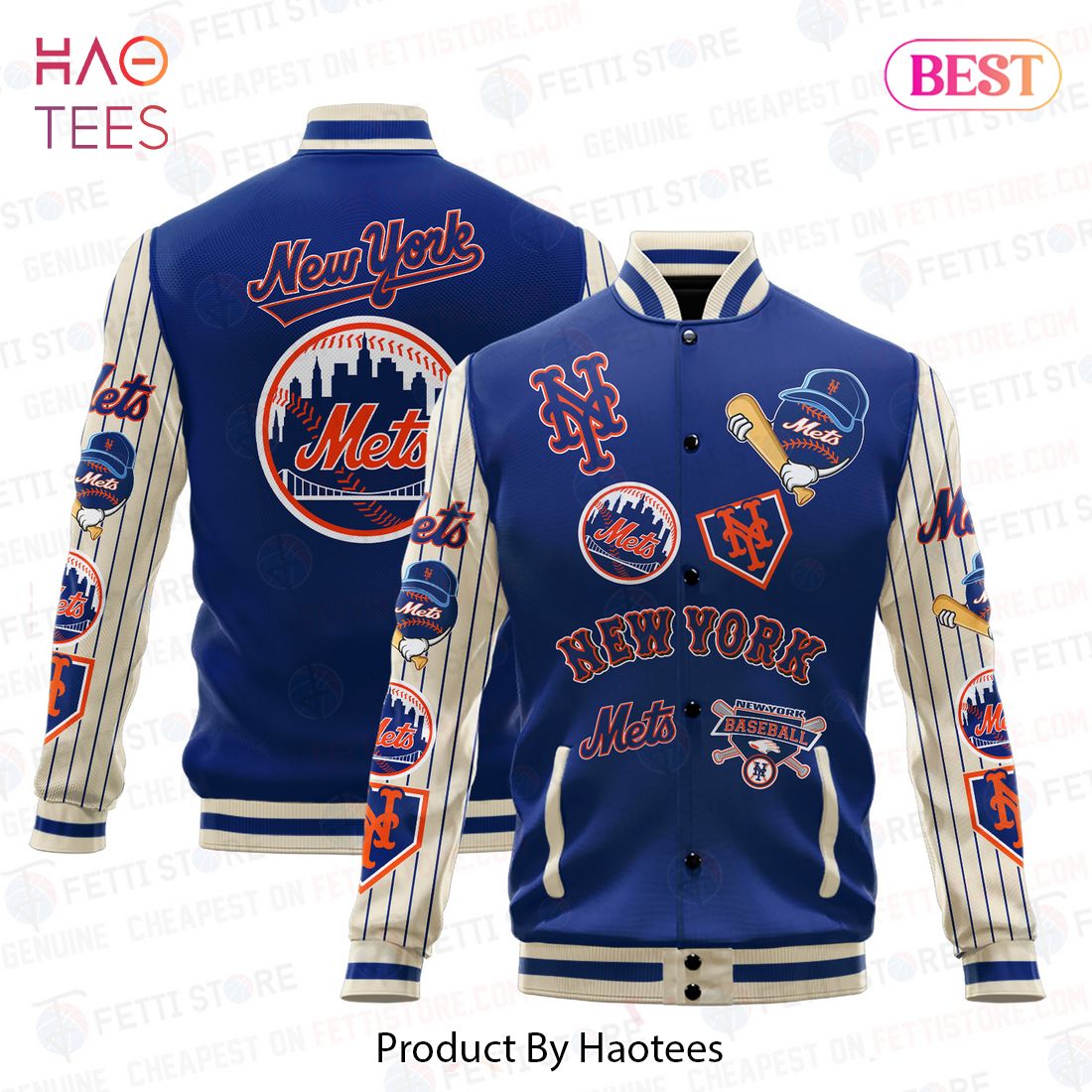 LIMITED New York Mets Major League Baseball AOP Varsity Jacket LIMITED New York Mets Major League Baseball AOP Varsity Jacket