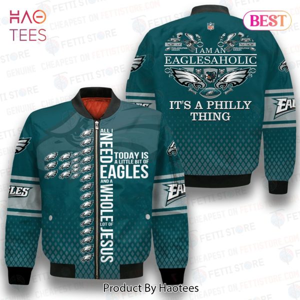 LIMITED Philadelphia Eagles NFL Design Bomber Jacket