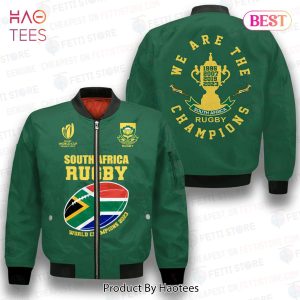 LIMITED South Africa Rugby We Are The Champions Bomber Jacket