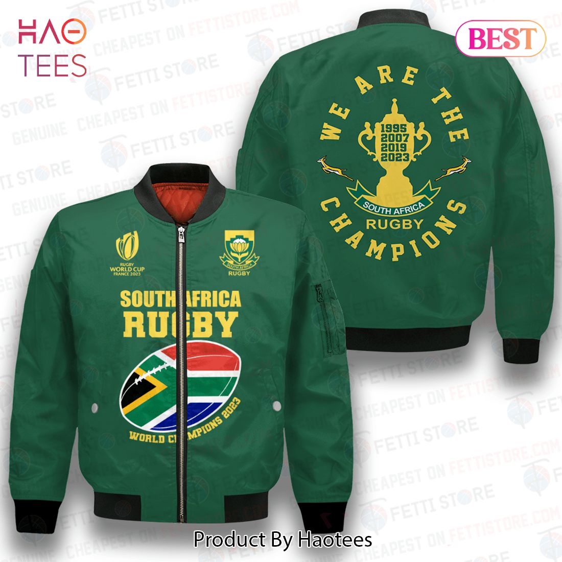 LIMITED South Africa Rugby We Are The Champions Bomber Jacket