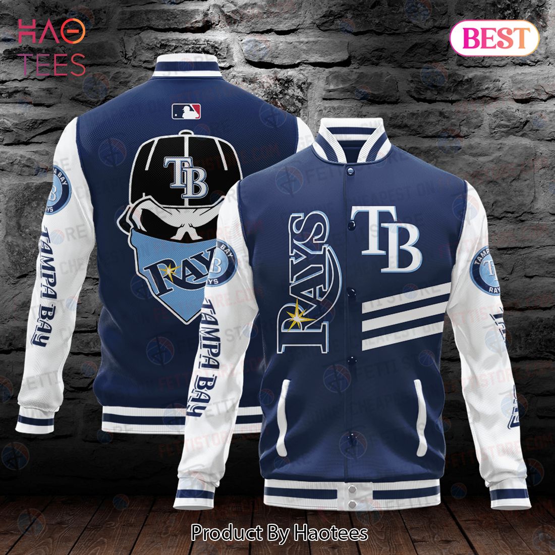 LIMITED Tampa Bay Rays Major League Baseball AOP Varsity Jacket LIMITED Tampa Bay Rays Major League Baseball AOP Varsity Jacket