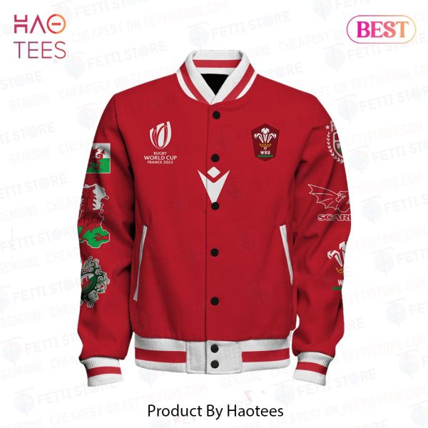 LIMITED Wales Rugby France World Cup AOP Varsity Jacket