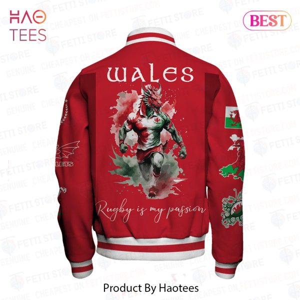 LIMITED Wales Rugby France World Cup AOP Varsity Jacket