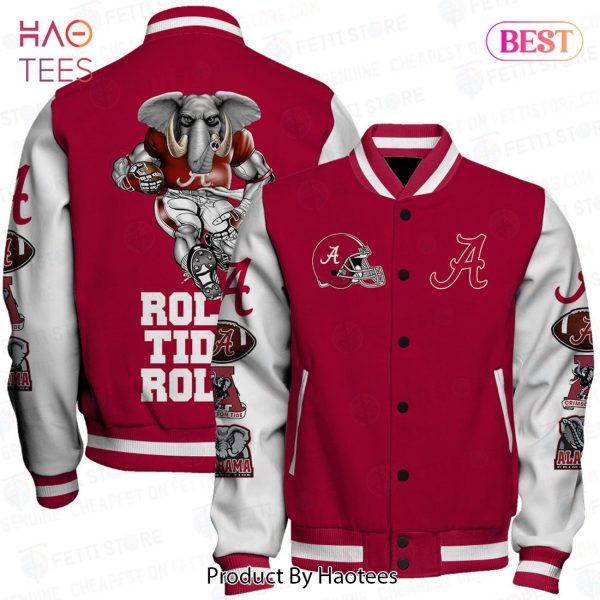 LUXURY Alabama Crimson Tide NCAA Football Varsity Jacket
