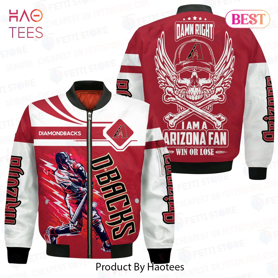 LUXURY Arizona Diamondbacks Pattern MLB 3D Bomber Jacket