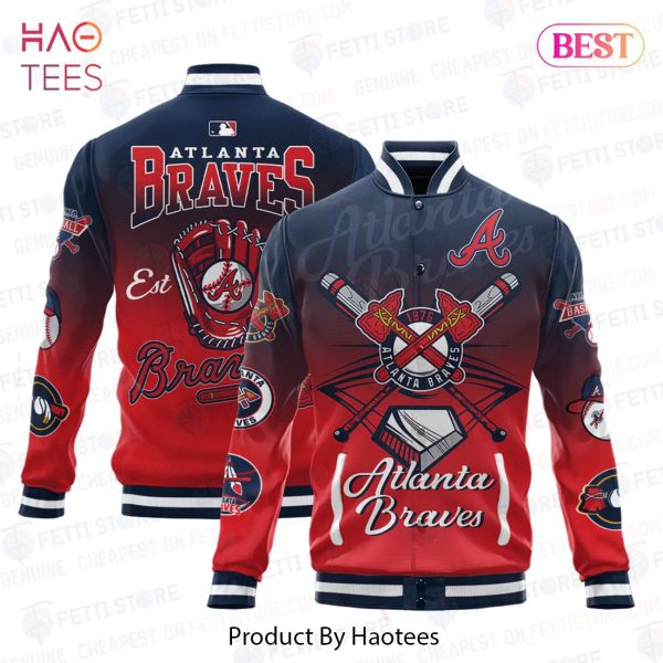 LUXURY Atlanta Braves Major League Baseball Varsity Jacket
