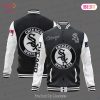 LUXURY Chicago White Sox City And Logo Pattern Print Varsity Jacket