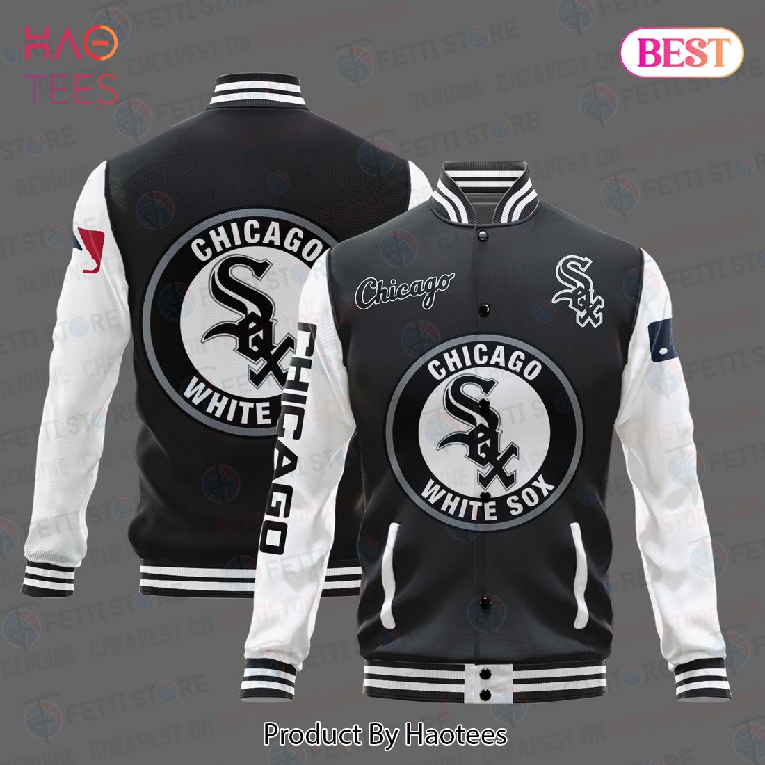 LUXURY Chicago White Sox Major League Baseball AOP Varsity Jacket LUXURY Chicago White Sox Major League Baseball AOP Varsity Jacket