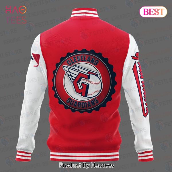 LUXURY Cleveland Guardians Major League Baseball AOP Varsity Jacket