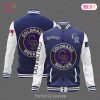 HOT Atlanta Braves Baseball White And Dark Blue Pattern Varsity Jacket