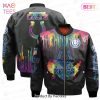 LUXURY Franklin The Dog Philadelphia 76ers Pattern Personalized Name 3D Bomber Jacket Gift For Fan