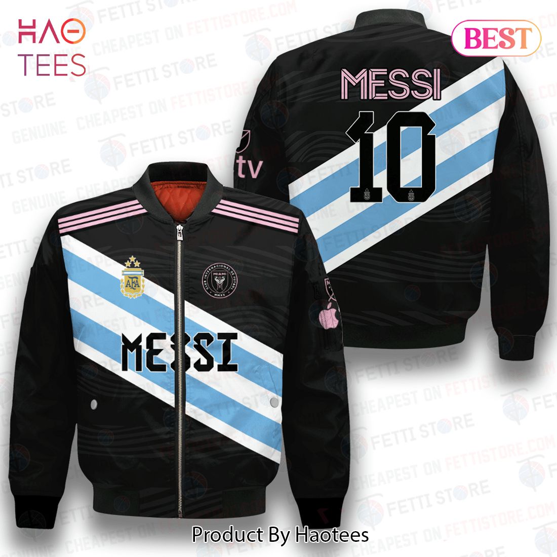 LUXURY Lionel Messi Inter Miami Argentina Unique Design 3D Bomber Jacket LUXURY Lionel Messi Inter Miami Argentina Unique Design 3D Bomber Jacket