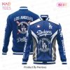 LUXURY Los Angeles Dodgers City And Logo Pattern Print Varsity Jacket LUXURY Los Angeles Dodgers City And Logo Pattern Print Varsity Jacket