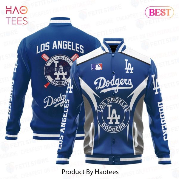 LUXURY Los Angeles Dodgers Baseball Traditional Pattern AOP Varsity Jacket